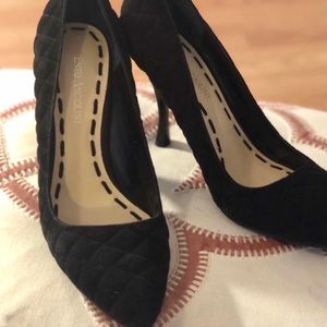 Enzo Angiolini Black quilted heels NWOT